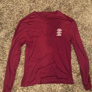 PacSun Burgundy Long Sleeve Tee